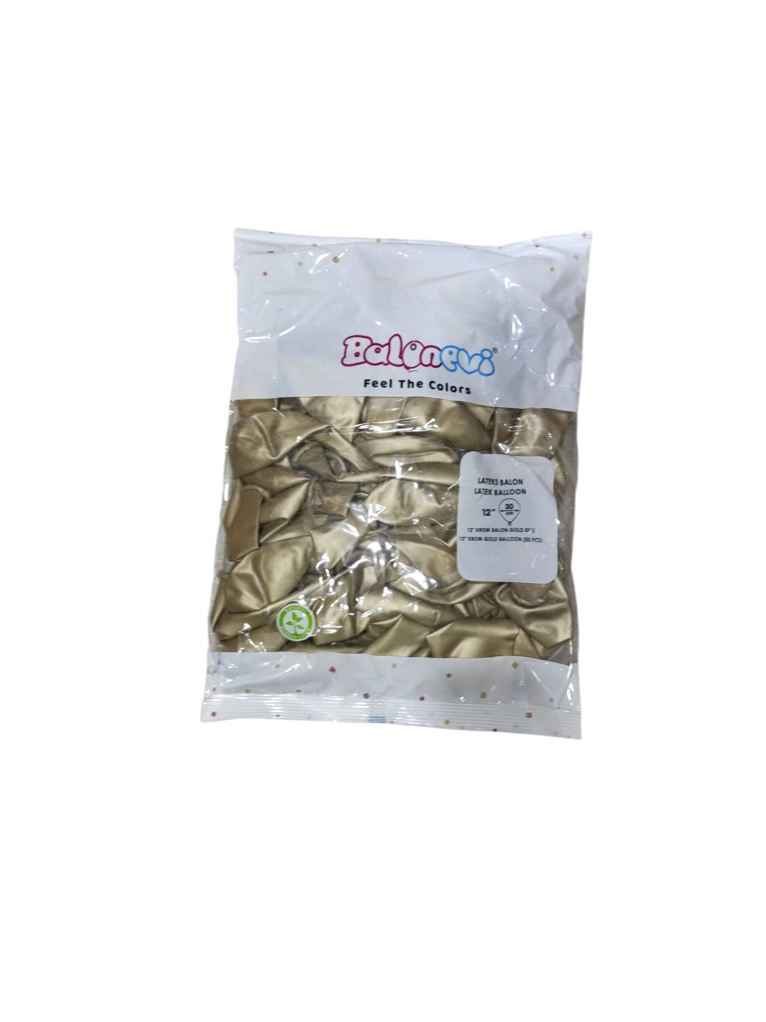 toptan krom balon gold altın balonevi 12 inç 50 li